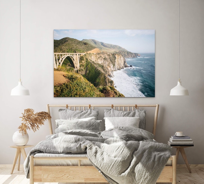 Bixby Creek Bridge, Big Sur metal print
