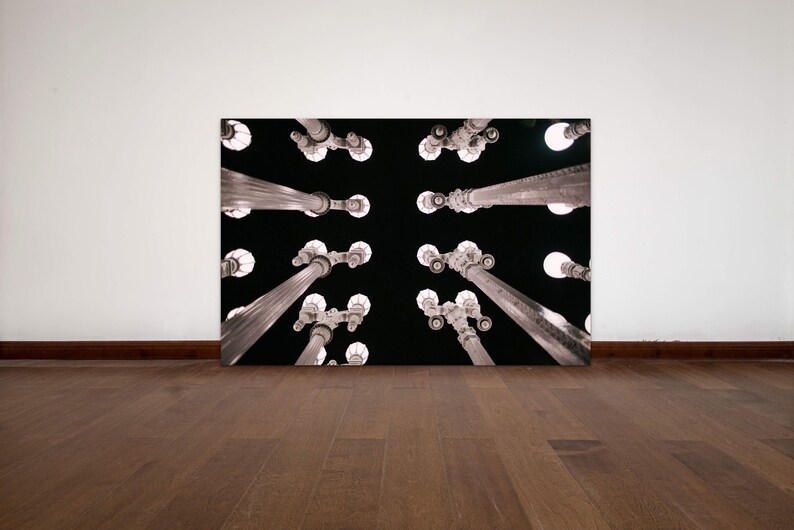 Urban Light, Los Angeles metal print