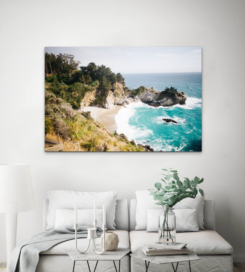 McWay Falls on the Big Sur coast, metal print