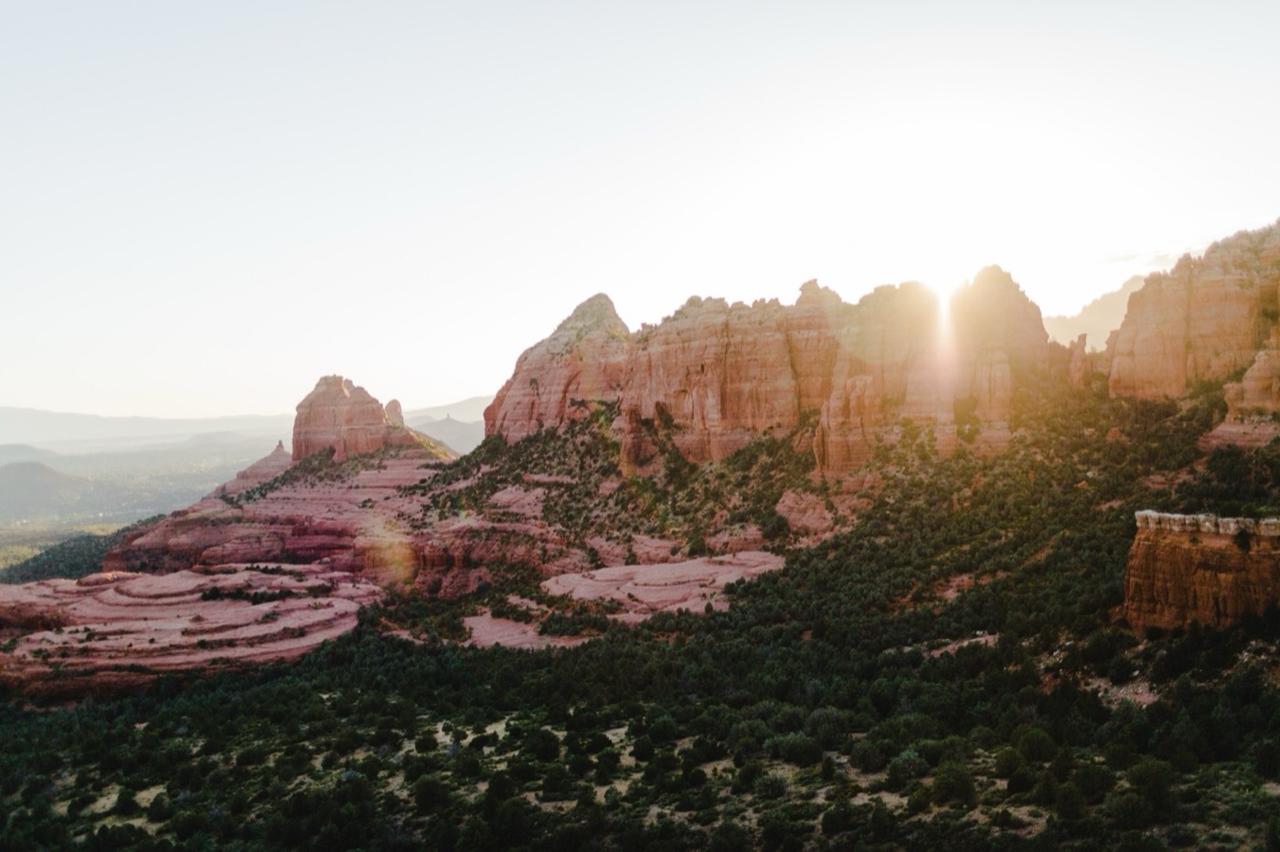 Merry-Go-Round Rock at sunset, Sedona, Arizona metal print