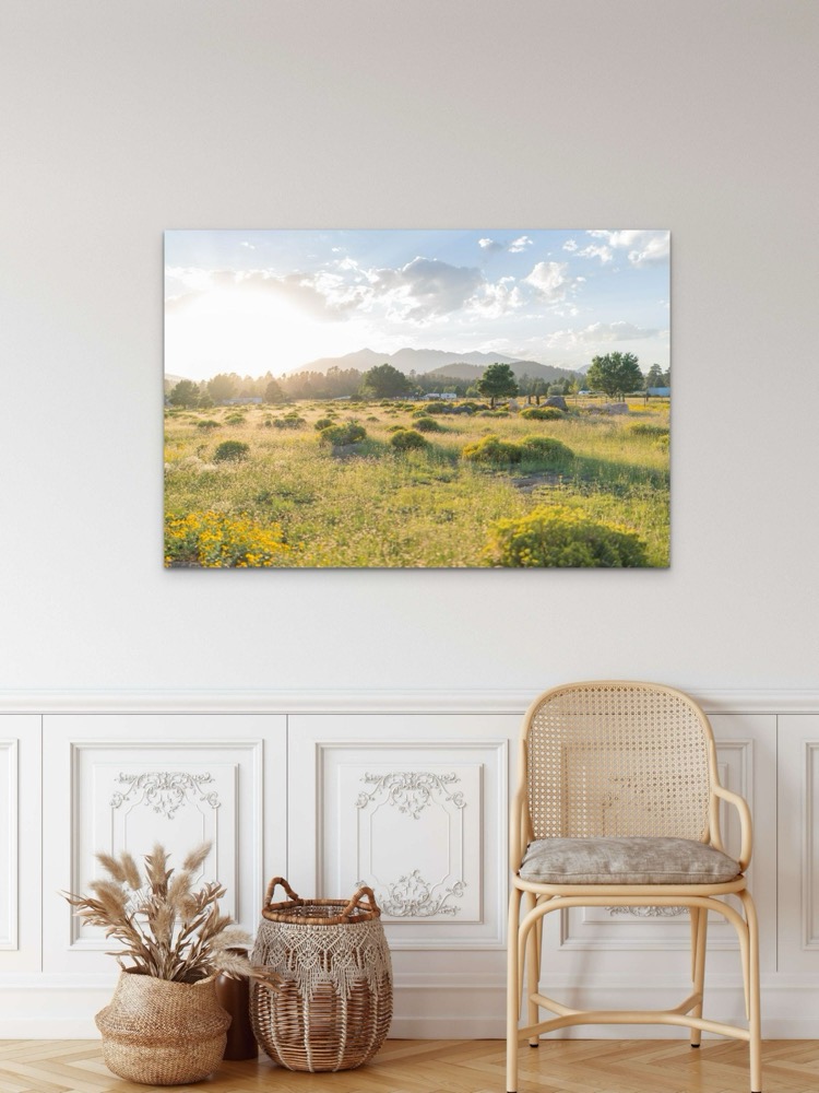 Flagstaff mountain sunset, Arizona metal print