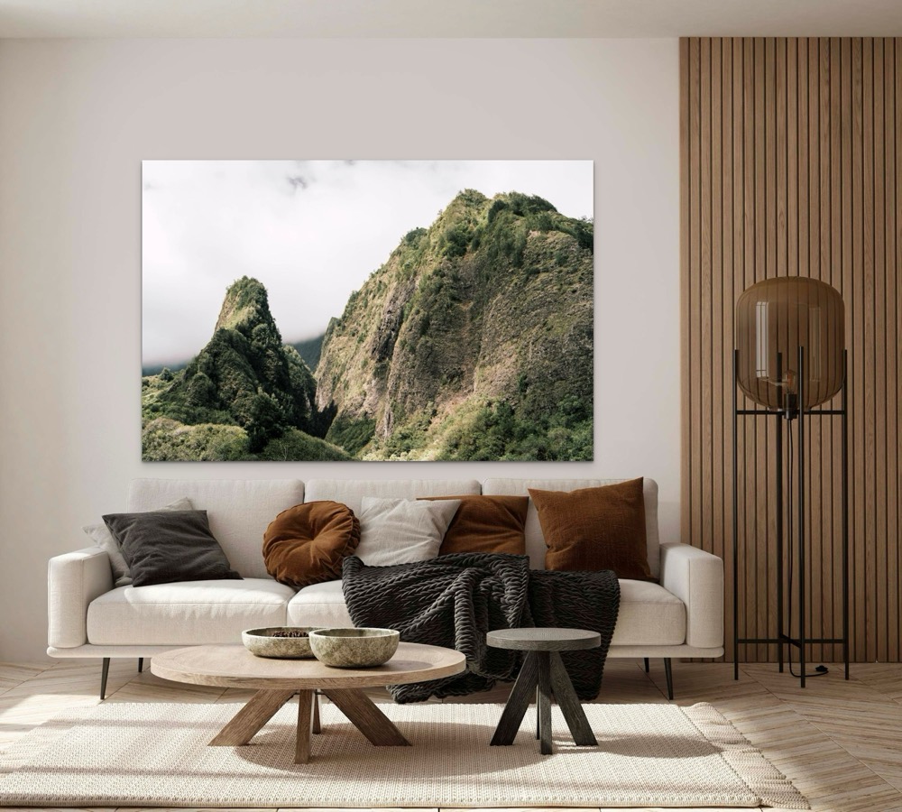 Iao Needle in Iao Valley, Maui, Hawaii metal print